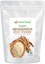Z Natural Foods Organic Ashwagandha Root Powder - Bulk 5 lb Größe - Leistungsstarkes Adaptogen & Ayurvedic Superstar - Machen Sie Ihre eigenen Kapseln & Pillen - 100% rein, roh, chemisch frei, Non-GMO