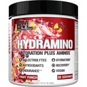 Evlution Nutrition HYDRAMINO Komplette Hydration Multiplier, Alle 6 Elektrolyte, Vitamin C & B, Fluid Boosting Aminos, Kokoswasser, Endurance, Erholung, Antioxidantien, 30 Serve, Fruit Punch