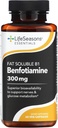 LifeSeasons Essentials Benfotiamine - Fat Soluble B1 - Unterstützt gesunde Zirkulation & Vision - stärkt Gedächtnis und kognitive Leistung - Leistungsstarkes Antioxidans - 60 Kapseln