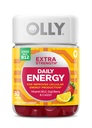 OLLY Extra Strength Daily Energy Gummy, Koffeinfrei, 1000mcg Vitamin B12, CoQ10, Goji Berry, Adult Chewable Supplement, Berry Yuzu Flavor - 60 Count