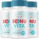 rize labs Sonu Vita Nahrungsergänzungsmittel, Hörgerät Formel, maximale Stärke Kapseln, Unterstützt gesundes Leben - Paket von 3(180 Kapseln)
