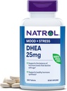 Natrol Mood & Stress DHEA 25mg mit Calcium, Nahrungsergänzung für Balance von bestimmten Hormon-Level und Mood-Unterstützung, 300 Tabletten, 300 Tage Versorgung