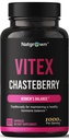 Natgrown Vitex Chasteberry Supplemento per le donne 1.000 mg - Supporta l'equilibrio ormone e fertilità - Agnus Castus Chaste Tree Vitex Berry Fruit Extract Capsules - 120 Ct