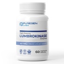 Puregen Labs Lumbrokinase 40mg pro Kapsel High Potency Supplement | High Activity Lumbrokinase Enzymes | No Harmful Additives | Non-GMO | Gluten Free | Made in USA - 60 Vegetarische Kapseln