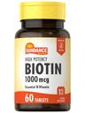 Sundance High Potency Biotin 1000 mcg Supplement | Essential B Vitamin Tabletten | Vegetarisch, Non-GMO & Gluten kostenlos