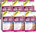 Angewandte Ernährung Längere Stärkere Haare & Nägel - 60 flüssige Soft-Gels, Packung von 6 - Biotin, Silica & Collagen - 180 Servierungen