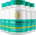 Neuro Defender Brain Ergänzungen für Gedächtnis- und Fokuskapseln NeuroDefender Advanced Formula Brain Health Support Pills, Extra Strength Nootropics Neuro Defender Alle natürlichen Bewertungen (5 Pack)