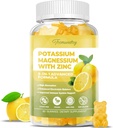 Kalium-Ergänzungsgummis für Erwachsene: Kalium-Zitrat 99 mg - Kalium-Magnesium-Ergänzung für Muskel, Elektrolyt, Energie