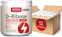 Jarrow Formulas D-Ribose Powder - 200g - Nahrungsergänzung unterstützt Muskelrückgewinnung, Energie & Endurance - 100% Pure - Vegan - Non-GMO - ca. 90 Servierungen, Packung mit 12