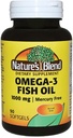 Mélange naturel Oméga-3 1000mg - 90 Softgels, boîte de 2