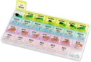 Pill Organizer - Große Pille Organizer mit wöchentlichen und täglichen 4-Times-A-Day Compartments für Morgen, Mittag, Abend, Nacht - BPA-frei, Portable und Travel Friendly Pill Boxes Case