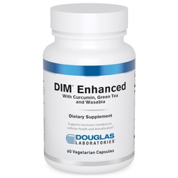 Douglas Laboratories DIM Enhanced - Supporta l'equilibrio dell'ormone, la salute cellulare & Detox* - Con antiossidanti, Estratto di tè verde & Wasabia - 60 capsule vegetariane