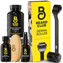 The Beard Club Derma Roller & Essential Beard Kit - Bart Roller, Bartöl, Bartspray, Bart Vitamine