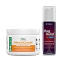Jigsaw Health Bundle | Adrenal Cocktail, 60 Servierungen (Jar), und MagRelief, 5 Unzen (Lotion)