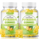 softbear Kalium Chloride Gummi 1200mg, Sugar-Free Kalium Gummi für Erwachsene unterstützen Leg Kramps High Potency Kalium Chloride Supplement, Ananas Flavor 120 Count