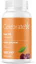 Celebrate Vitamine Eisen-Ergänzung mit Vitamin C - 45mg Eisen, 60mg Vitamin C, Bariatric Vitamine für WLS Patienten, Vertical Sleeve & Gastric Bypass Chirurgie - Kirsche, 30 Soft Chews
