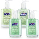 PURELL Advanced Hand Sanitizer Naturals mit pflanzenbasiertem Alkohol, Citrus Scent, 8 fl oz Pump Bottle (Pack von 4) - 9626-06-ECDECO