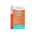 Omax Prebiotic & Probiotic 50 Billion CFU + Chicory Inulin, 10 Strains, Reduce Bloating, Digestion, SIBO, Leaky Gut, Vaginal pH, Acidophilus, Vegan, Dairy Free, Glutenfrei, Blister verpackt