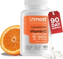 Liposomale Vitamin C - 1000MG VIT C & 100MG Super Bioflavonoid Complex für verbesserte Wellness | Antioxidante Ergänzung mit natürlichen Rohstoffen für Erwachsene | Advanced Support | Non-GMO (180 Kapseln)