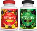 Vegetarische Balance von Superfoods Rote Früchte und Grüne | Vegan Gemüse Obst und Gemüse | Natürliche Balance von 90 Früchten, 90 Gemüse Kapseln für Männer, Frauen und Kinder | Natur Vitamine und Mineralien
