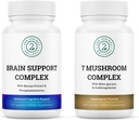 Mindful Focus Bundle - 7 Pilz Complex & Gehirn Unterstützung für kognitive Klarheit und Nootropic Enhancement