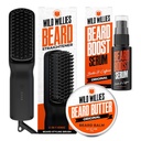 Wild Willies Bart Pflege Kit: Geheizter Bart Richter für Männer, Bart Butter, & Bart Wachstums Serum - Ultimate Grooming Tool Set, Bart Balm, Hydrating Serum, Hot Comb Beard Brush für den täglichen Gebrauch