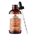 Strauss Naturals Kidney Support Drops – Herbal Kidney Support Supplement für Männer und Frauen – Hilft mit Nierengesundheit und Harnwegfunktion – Vegan & Non-GMO – Spearmint Flavored – 100 ml Flasche