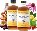 Mickelberry Gardens Throat & Lung Honey Tonic: Wellness Syrup, Natural Sore Throat Relief, Immununterstützung & Cough Suppressant für Erwachsene & Kinder (4 oz, 2 Pack)