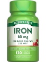 Nature's Truth Iron Supplement | 65mg | 120 Tabletten | 325mg Eisensulfat | Non-GMO & Gluten Kostenlose Pillen