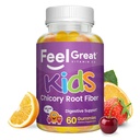 The Feel Great Vitamin Company Fiber Gummis für Kinder für Verdauungsunterstützung | Constipation Relief für Kinder | Fruity Flavored Chewable Fiber Gummies | Vegetarische Ergänzungen | 60 Tage Versorgung