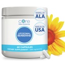 Core Med Science Liposomal Berberine Supplement, 300mg (60 Count) - Berberine HCL Extrakt Kapseln Unterstützung Leber & Herz Gesundheit - Non-GMO, Gluten-frei, Weizen-frei, & Dairy-freie vegetarische Kapseln