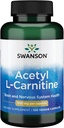 Acetyl L-Carnitine 500 mg 100 Caps by Swanson Premium