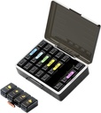 Wöchentliche Pille Organizer 4 Mal pro Tag, große Komponenten Pille Box 4X 7 Tag, Medizin Organizer Pille Fall für Pillen/Vitamine/Fische Öle/Medikation/Ergänzungen (Schwarz)