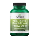 Swanson Milk Thistle, Dandelion & Yellow Dock - Herbal Liver Support Supplement - Natürliche Ergänzung zur Erhaltung der Gesamtgesundheit & Wohlbefinden - (120 Kapseln) (1 Packung)