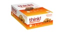 Denk nach! Protein Bars mit Chicory Root für Fiber, gesalzen Caramel, Snack Bars ohne künstliche Süßungsmittel, 1.4 Oz, 10 Ct