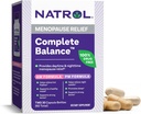 Natrol Complete Balance, Nahrungsergänzung für Menopause Relief, A.M./P.M. Menopause Relief für Frauen, 60 Kapseln, Bis zu 30 Tage Versorgung