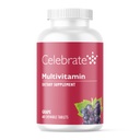 Celebrate Vitamine Bariatric Multivitamin Chewable, Iron Free - Post Magen Bypass &amp; Sleeve Gastrectomy Supplement für Männer & Frauen - Essential Minerals & Vitamin A, B, D & E - Trauben (60 Tabletten)