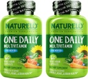 NATURELO One Daily Multivitamin für Herren 50+ - mit Vitaminen & Minerals + Bio Vollnahrung - Ergänzung zu Boost Energy, Allgemeine Gesundheit - Non-GMO - 120 Kapseln - 4 Monate Versorgung