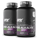 EFX Sports Kre-Alkalyn EFX | pH Korrekt Kreatin Monohydrat Pill Supplement | Vegan Friendly | Stärke & Muskelwachstum | 90 Servierungen, 180 Veggie Kapseln (Pack von 2)