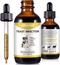 Natürliche Hefe-Infektion Behandlung für Hunde - Hilft, Itch Relief zu unterstützen - Entzündung Entlastung &amp; Mehr - Hundehefe Infektion Behandlung - Hund Ohr Infektion Behandlung - Hunde Allergy | 2 Oz