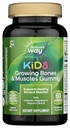 Nature's Way Kids Wachsende Knochen & Muskeln Gummis, Unterstützt gesunde Knochen & Muskeln*, Calcium, Magnesium, Vitamine D3 & K1, Alter 2+, Wildberry Flavored, 60 Gummis (Packaging May Vary)