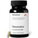 Momentous Resveratrol Supplement 450 mg - Trans-Resveratrol für gesundes Altern, Gehirn, & Herz-Unterstützung - NSF zertifiziert für Sport - GMO- & Gluten-Free - 30 Servietten