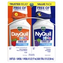 Vicks Kids DayQuil & NyQuil Cold & Cough Relief Liquid Co-Pack, frei von künstlichen Farbstoffen & Zucker, Multi-Symptom Relief von Husten, Niesen, Runny Nose, Mucus, und Chest Congestion, für Alter 6+, 2x6oz