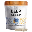 Ben's Natural Health Deep Sleep Support Supplement, Melatonin, Valerian, Kamille und Lavender, 30 Kapseln