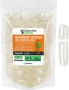 XPRS Nutra Größe 2 Leere Vegan Kapseln - 1000 Count klar Veggie Kapseln für die meisten ätherischen Öle - Leere Gemüse Pillen - DIY Öl Füllung