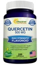 aSquared Nutrition Quercetin 500mg Supplement - 200 Kapseln - Quercetin Dihydrat zur Unterstützung von Herz-Kreislauf-Gesundheit - Max Strength Powder Complex Pills zur Verbesserung der Immunantwort