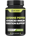210 Kapseln - Cayenne Pfeffer Ergänzungen Extrakt 10:1 mit Berberine HCI, Knoblauch Bulb, Olive Leaf &amp; More - Kombinierte Formel für Verdauungs-Gesundheit, Herz-Gesundheit und Immunität Funktion Unterstützung