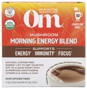 Om Mushroom Superfood Morning Energy Blend Mushroom Powder Drink, Kaffeefreies Energy Drink mit Cordyceps, Vitamin D2, Agaricus Bisporus, Lion's Mane, Rhodiola und Türkei Tail, 10 Count, 2.82 Oz