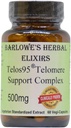 Barlowes Kräuter Elixier Telos95® Telomere Support Complex | Advanced Cellular Health & Longevity Formula | 500mg mit Astragalus Extract | Non-GMO, Stearate-Free, Glass Bottled