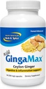 NORTH AMERICAN HERB & SPICE GingaMax - 90 Kapseln - Ceylon Ginger - Verdauungsunterstützung - Non-GMO - 45 Servietten